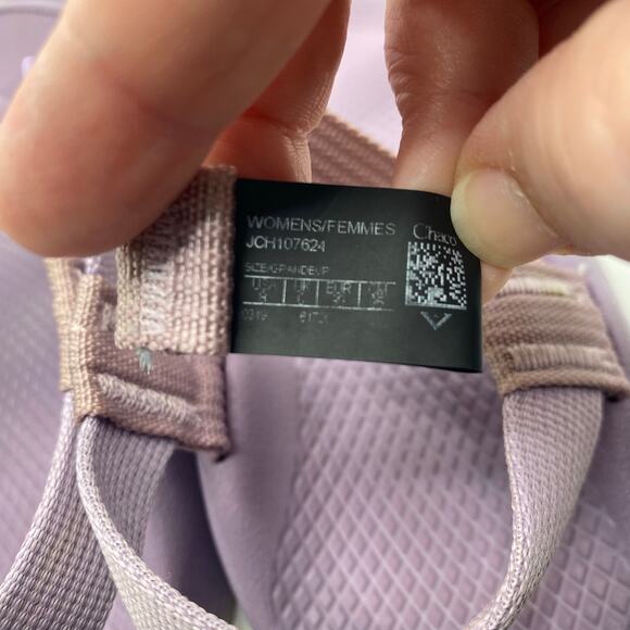 Chaco Chillos Sandals Women’s 8 Lavender Purple Slip On Strappy Comfort - Picture 5 of 6